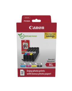 Canon 6443B008 blækpatron 4 stk Original Højt (XL) udbytte Sort, Blå, Magenta, Gul